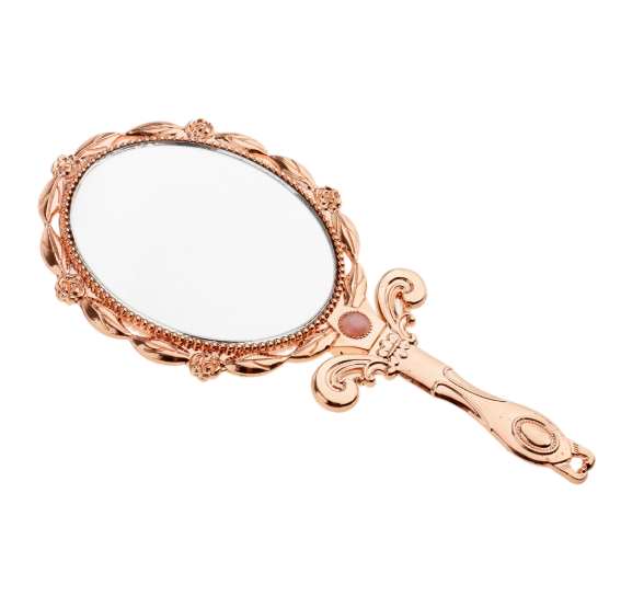 Golden Hand-held Mirror